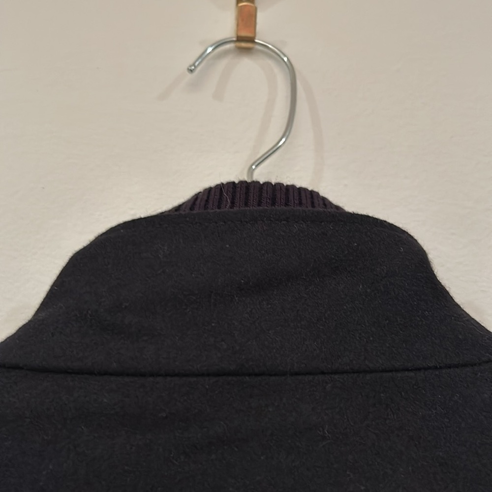 NWT COLE HAAN Men's Melton Jacket / Peacoat in black, sz Medium - Picture 6 of 12